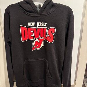 New Jersey Devils Youth Authentic Pullover Hoodie  9K5B7FFTT-NJD NEW with TAGS